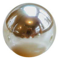 An opaque, white and tan colored marble ball with visible internal reflections and subtle distortions., cut out - stock .. png