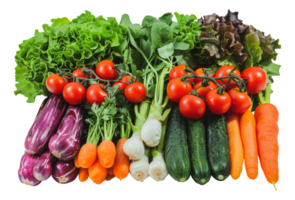 Assorted fresh vegetables, cut out - stock .. png