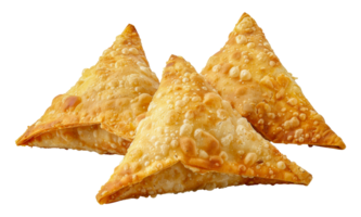 croustillant d'or frit Samosas traditionnel collation, Couper en dehors - Stock .. png