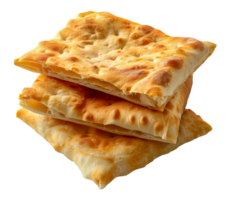 Stacked fresh pita bread, cut out - stock .. png