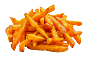 Sliced seasoned carrots with sea salt garnish, cut out - stock .. png
