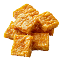 croccante fritte Tempeh, tagliare su - azione .. png