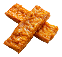 Krispig friterad tempeh, skära ut - stock .. png