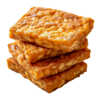 Krispig friterad tempeh, skära ut - stock .. png