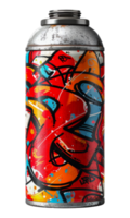 Colorful graffiti spray paint, cut out - stock .. png