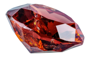 vif rouge cristal avec complexe facetté conception, Couper en dehors - Stock .. png