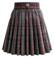 rood en zwart plaid rok met riem, besnoeiing uit - voorraad .. png