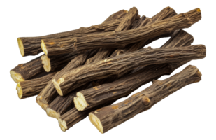 Dried licorice sticks, cut out - stock .. png