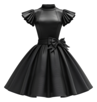 Classic black cocktail dress, cut out - stock .. png