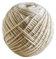 White yarn ball, cut out - stock .. png