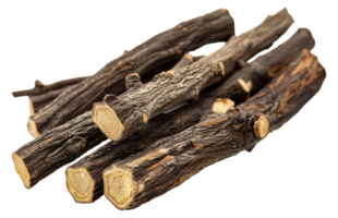 Dried licorice sticks, cut out - stock .. png