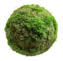 Mossy sphere, cut out - stock . png