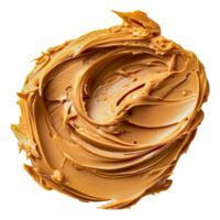 Creamy peanut butter swirl, cut out - stock . png