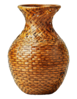 Traditional woven vase, cut out - stock . png