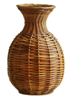 Traditional woven vase, cut out - stock . png