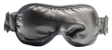 Grey fabric sleep mask, cut out - stock . png