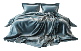 Luxurious satin bedding, cut out - stock . png
