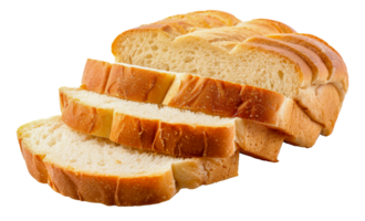 Stack of sliced white bread, cut out - stock . png
