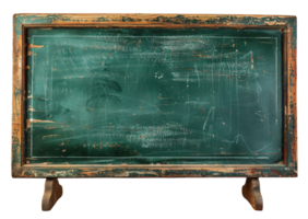 Rustic wooden chalkboard frame, cut out - stock . png