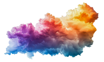 doux pastel encre des nuages fusionner, Couper en dehors - Stock . png