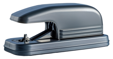 Silver metal stapler, cut out - stock . png