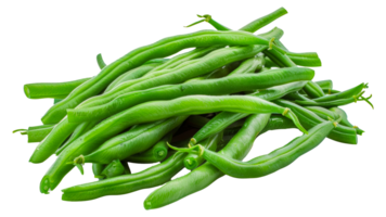 Fresh green beans, cut out - stock . png