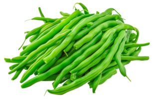 Fresh green beans, cut out - stock . png