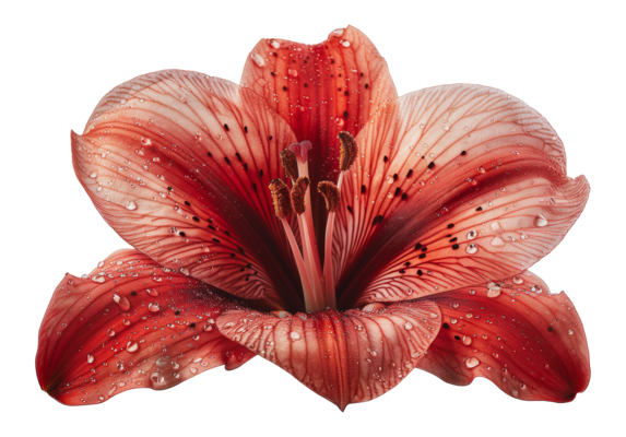 Vibrant orange tiger lily flower, botanical beauty, floral