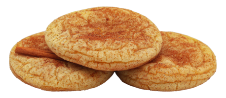 pilha do canela snickerdoodle biscoitos, cortar Fora - estoque . png