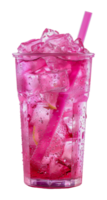 erfrischend Rosa Limonade mit Eis und Zitrone Scheiben, Schnitt aus - - Lager . png