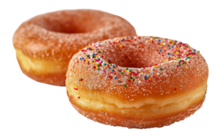 suikerachtig gebakken donuts trio, besnoeiing uit - voorraad . png