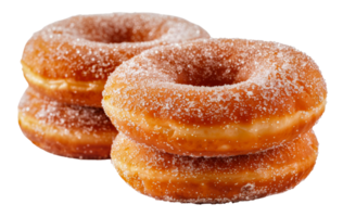 zuckerhaltig gebraten Donuts Trio, Schnitt aus - - Lager . png