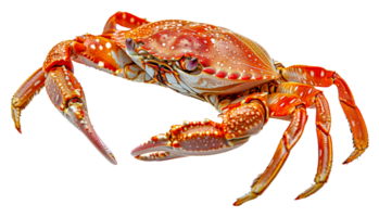 Colorful reef crab with detailed textures, cut out - stock . png