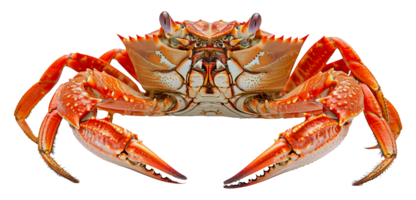 färgrik rev krabba med detaljerad texturer, skära ut - stock . png