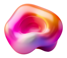 Abstract pink swirl with gradient effect, cut out - stock . png