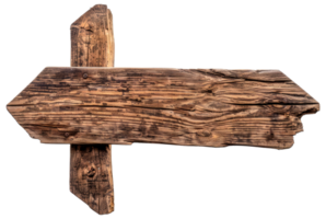 A wooden sign with a cross on it - stock . png