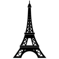 eiffel torre símbolo en un blanco antecedentes vector