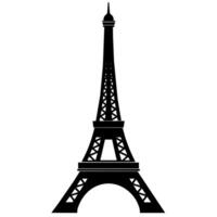 eiffel torre símbolo en un blanco antecedentes vector