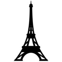 eiffel torre símbolo en un blanco antecedentes vector