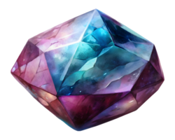 alexandrite pedra preciosa grão ilustração isolado em transparente fundo png