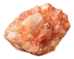 Morganite Gemstone Grain Illustration Isolated on Transparent Background png