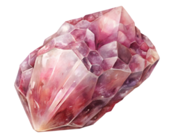 Kunzite Gemstone Grain Illustration Isolated on Transparent Background png