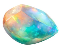 Opal Gemstone Grain Illustration Isolated on Transparent Background png