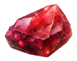 Ruby Gemstone Grain Illustration Isolated on Transparent Background png