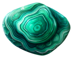 malachite gemme grain illustration isolé sur transparent Contexte png