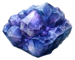 Iolite Gemstone Grain Illustration Isolated on Transparent Background png