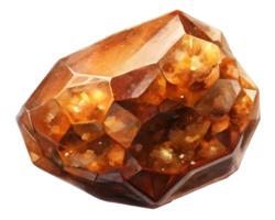 Andalusite Gemstone Grain Illustration Isolated on Transparent Background png