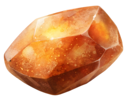 Sunstone Gemstone Grain Illustration Isolated on Transparent Background png