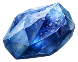 Benitoite Gemstone Grain Illustration Isolated on Transparent Background png