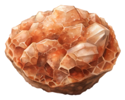 Aragonite Gemstone Grain Illustration Isolated on Transparent Background png